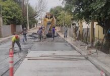 Se realizaron labores de rehabilitación con concreto hidráulico de la calle Guadalupe Victoria