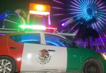 Taxi de la Independencia recorre las calles de Tampico