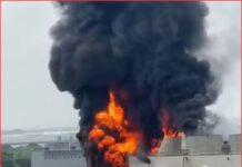 Incendio en planta Quantum (antes Iberdrola) de Altamira