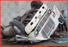 Chofer de tráiler muere tras caer del Puente LG en Reynosa