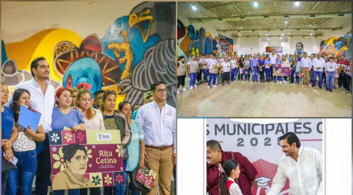 Entregan becas Rita Cetina y refuerzan apoyo municipal