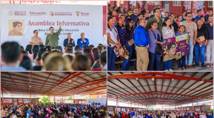 Entregan becas Rita Cetina a estudiantes en Reynosa