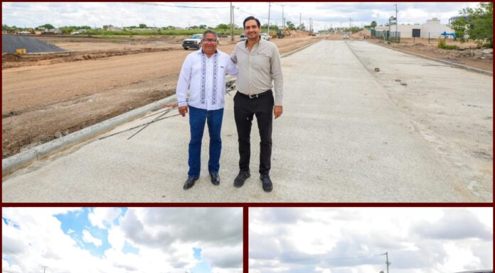 Avanza pavimentación hidráulica en colonias de Reynosa