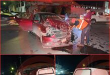Choque en Ciudad Victoria deja cuatro lesionados y pérdida total