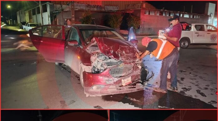 Choque en Ciudad Victoria deja cuatro lesionados y pérdida total