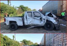 Tren embiste camioneta en Altamira; conductor sobrevive