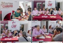 Beto Granados atiende a familias en la colonia Las Flores