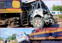 Choque entre tren y autobús en Guanajuato deja 5 muertos