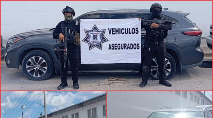 Vehículo robado y cartuchos calibre .50 son asegurados en Reynosa