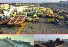 Camión de aguacates vuelca en el puente Pharr de Reynosa