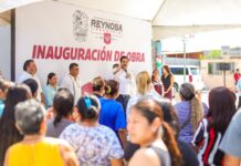 Inauguró Carlos Peña Ortiz pavimentación hidráulica en Villas de Esmeralda