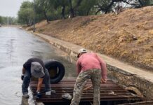 Trabaja COMAPA en mantenimiento de pluviales para prevenir encharcamientos