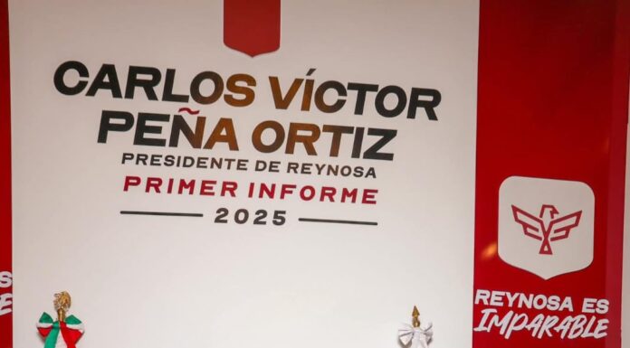 Carlos Peña rinde informe y afirma: “Reynosa es imparable”