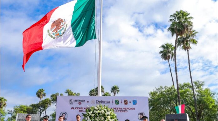Participó Alcalde Carlos Peña Ortiz con el General Guillermo Arellano Morales en la Ceremonia-Homenaje a los Niños Héroes
