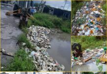 Basura en Matamoros frena desagüe tras lluvias