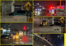 Lluvias en Ciudad Victoria arrastran autos y dejan heridos