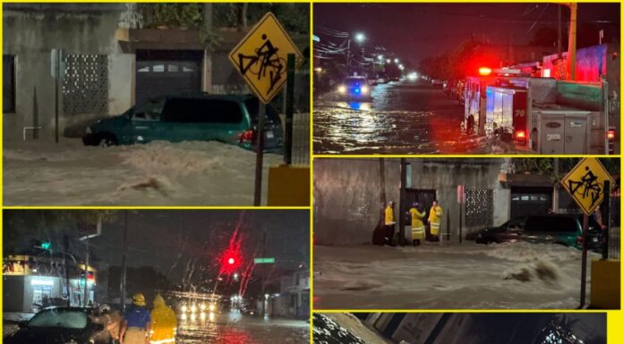 Lluvias en Ciudad Victoria arrastran autos y dejan heridos