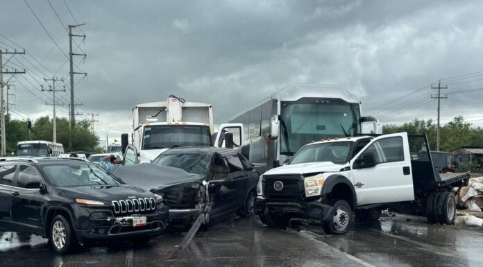 Accidente en Reynosa deja cuatro lesionados y caos vial