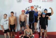 Realizan alumnos de Escuela de Natación del IMD Muestra Pedagógica