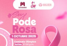 Caminata “Soy PodeRosa” impulsa lucha contra el cáncer de mama