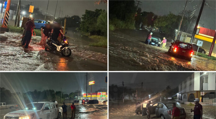 Lluvias en Ciudad Victoria dejan inundaciones y viviendas afectadas