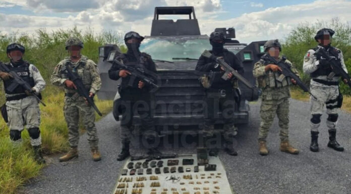 Enfrentamiento en Doctor Coss deja tres civiles armados abatidos y aseguramiento de vehículo blindado