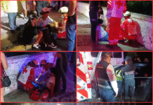 Conductora pierde el control de su auto y arrolla a personas que esperaban el transporte