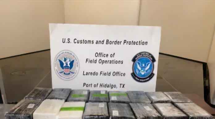 Cocaína valuada en $1.6 MDD es incautada en Puente Pharr
