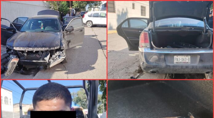 Vehículo con hombres armados provoca persecución y accidente en Ciudad Victoria