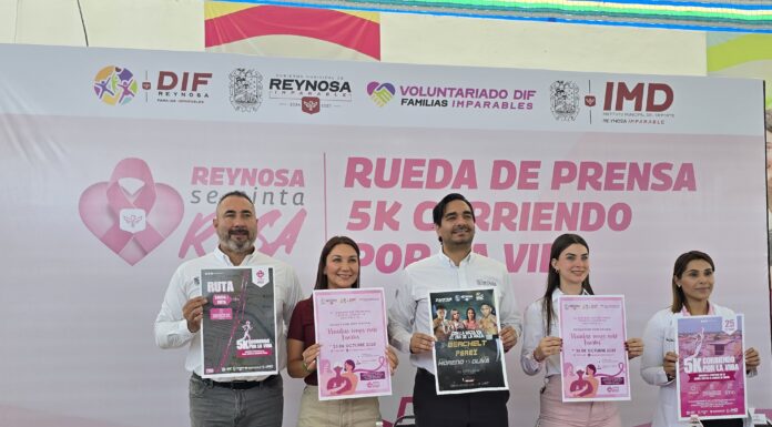 Reynosa impulsa el Mes Rosa con acciones solidarias y deportivas