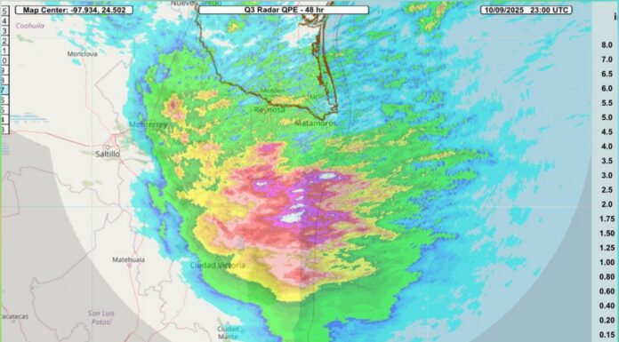Lluvias continuarán en Tamaulipas hasta el sábado, advierte Protección Civil