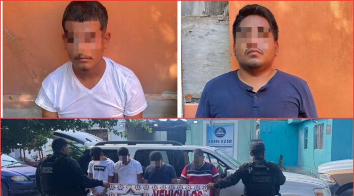 Guardia Estatal frustra secuestro en Reynosa y detiene a cuatro implicados