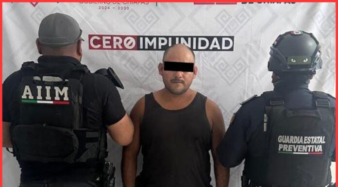 Detienen a Humberto “N”, presunto responsable de la desaparición de la niña Zoé en Tonalá