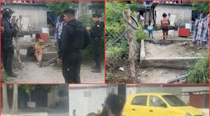 Hombre fuera de sí deambula con bebé en brazos y causa pánico