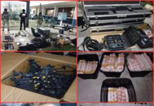 Autoridades federales aseguran 18 drones, 151 explosivos y vehículo robado en operativo de seguridad en Reynosa, Tamaulipas