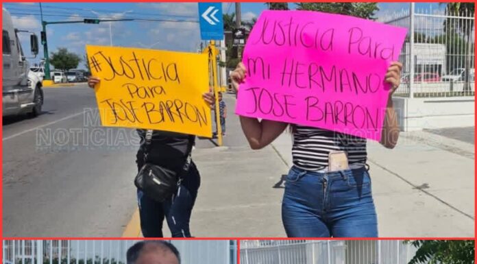 Familia de José Barrón exige justicia en Matamoros