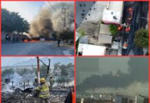 Explosión e incendio en Santa Catarina deja 16 casas y 14 vehículos dañados