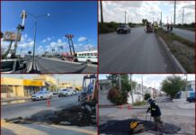 Refuerza Gobierno de Reynosa alumbrado y bacheo en vialidades