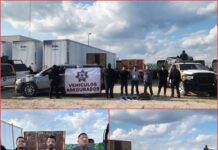 Guardia Estatal detiene a cuatro hombres armados en Reynosa a bordo de vehículo robado en Estados Unidos