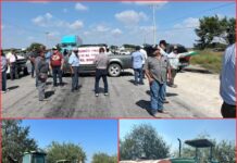 Productores bloquean parcialmente la carretera Victoria-Matamoros en protesta por precios de garantía