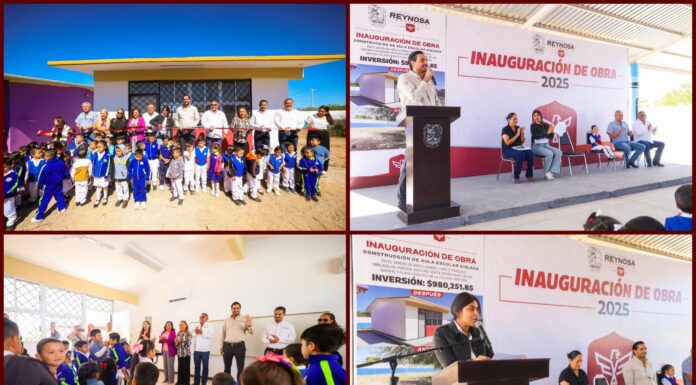 Inauguran nueva aula en jardín de niños Gabriel García Márquez