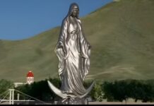 Preparan en El Chorrito la imagen de la Virgen más grande de México