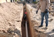 Rehabilita COMAPA drenaje sanitario en la colonia Adolfo López Mateos