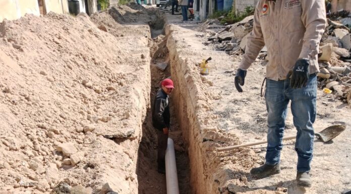 Rehabilita COMAPA drenaje sanitario en la colonia Adolfo López Mateos