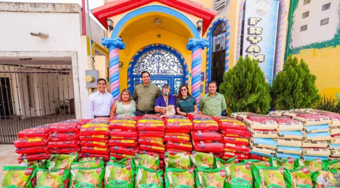 Entregó Carlos Peña Ortiz donativo para refugio de mascotas en Reynosa