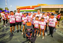 Compiten «Por Ellas, Por Ti, Por Todas» en Reynosa contra el cáncer de mama