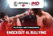 Presenta Gobierno de Carlos Peña Ortiz plática motivacional “Knockout al Bullying”