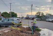 Reparó COMAPA fugas de agua potable en diferentes sectores de la ciudad