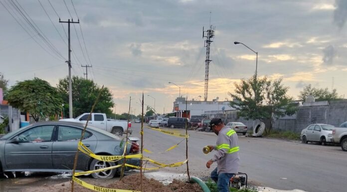 Reparó COMAPA fugas de agua potable en diferentes sectores de la ciudad