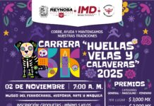 Invita el Gobierno de Reynosa a participar en la carrera 5K Huellas, Velas y Calaveras 2025